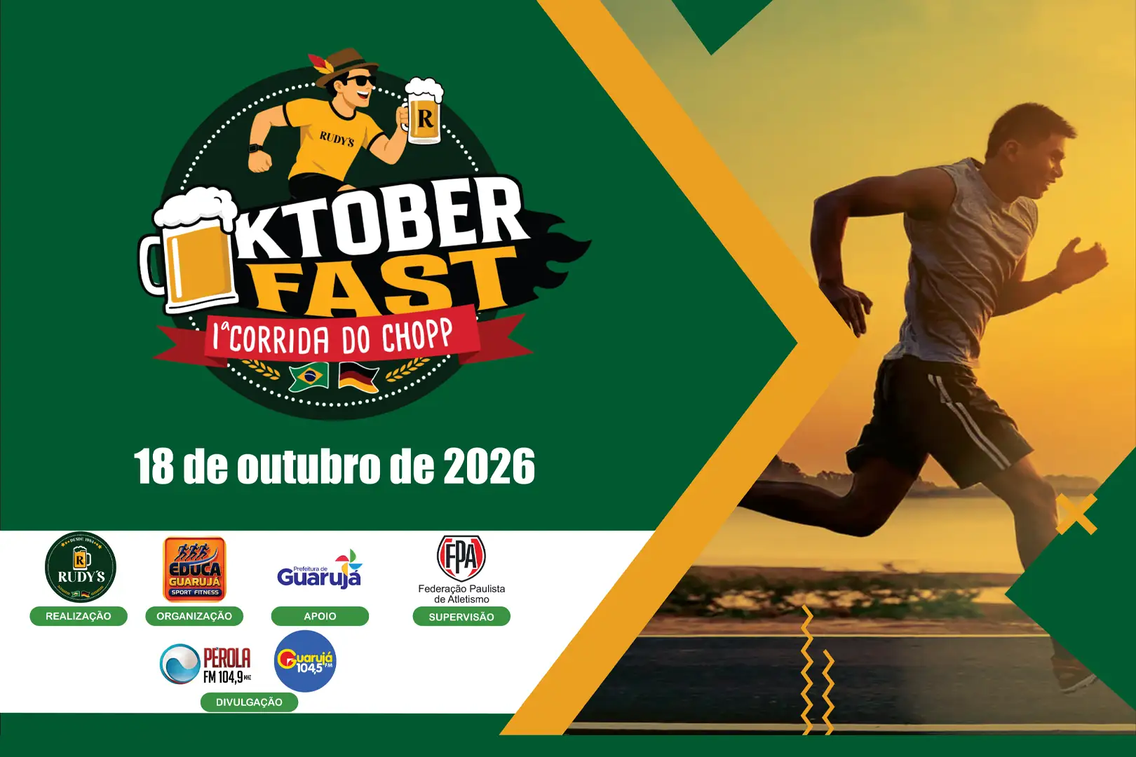 Corrida do Chopp OktoberFAST - foto ilustrativa, substituir